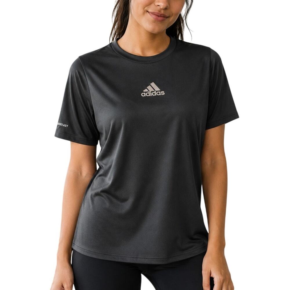 Adidas AEROREADY Black Training Tee Size Medium Activewear Gym Top